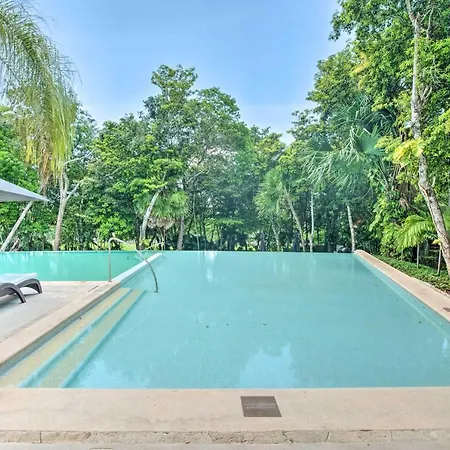 Penthouse With Infinity Pool And Golf Course In Akumal Apartment